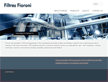 Tablet Screenshot of filtres-fioroni.com